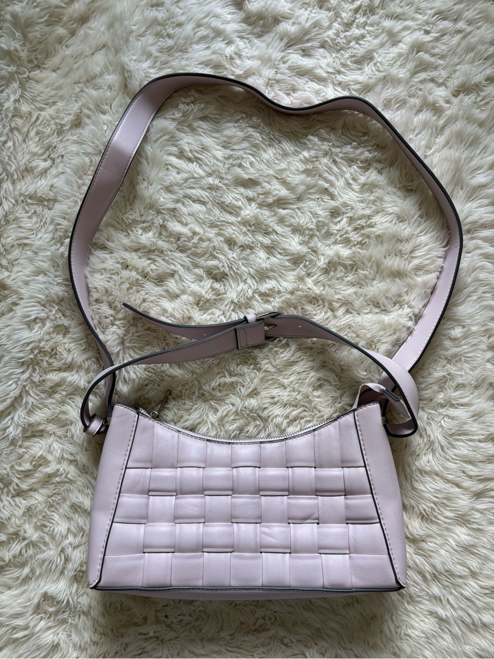 a new day lavender Woven Shoulder Bag